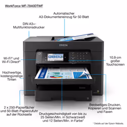 Epson WorkForce Pro WorkForce WF-7840DTWF - Vue supplémentaire 4