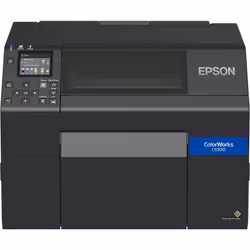 Epson ColorWorks CW-C6500Ae, Jet d'encre, 1200 x 1200 DPI, 85 mm/sec, Avec fil, Noir