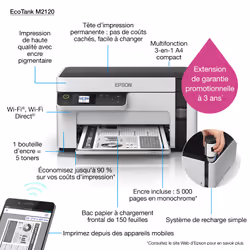 Epson EcoTank M2120 Jet d'encre A4 1440 x 720 DPI 32 ppm Wifi - Vue supplémentaire 40