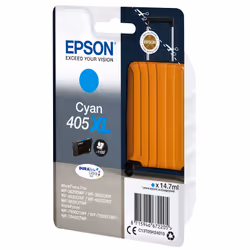 Epson Singlepack Cyan 405XL DURABrite Ultra Ink, Rendement élevé (XL), 14,7 ml, 1 pièce(s), Paquet unique