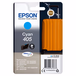 Epson Singlepack Cyan 405 DURABrite Ultra Ink, Rendement standard, Encre à pigments, 5,4 ml, 1 pièce(s), Paquet unique