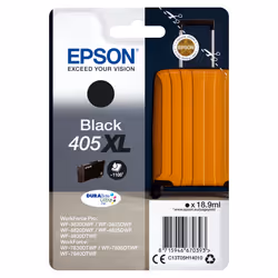 Epson Singlepack Black 405XL DURABrite Ultra Ink, Rendement élevé (XL), Encre à pigments, 18,9 ml, 1 pièce(s), Paquet unique