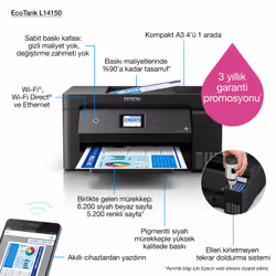 Epson EcoTank L14150 Jet d'encre 4800 x 1200 DPI 38 ppm Wifi - Vue supplémentaire 5
