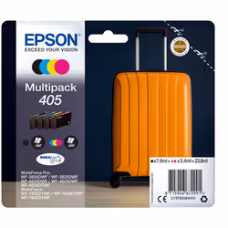 Epson Multipack 4-colours 405 DURABrite Ultra Ink, Rendement standard, Encre à pigments, Encre à pigments, 7,6 ml, 5,4 ml, 1 ...
