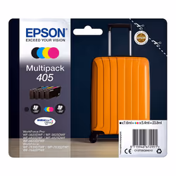 Epson Multipack 4-colours 405 DURABrite Ultra Ink, Rendement standard, Encre à pigments, Encre à pigments, 7,6 ml, 5,4 ml, 1  ...