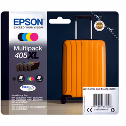 Epson Multipack 4-colours 405XL DURABrite Ultra Ink, Rendement élevé (XL), Encre à pigments, Encre à pigments, 18,9 ml, 14,7  ...