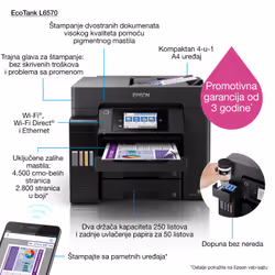 Epson L6570 Laser 1200 x 2400 DPI 32 ppm Wifi - Vue supplémentaire 5