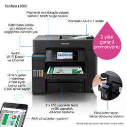 Epson EcoTank L6550 Jet d'encre A4 4800 x 2400 DPI 32 ppm Wifi - Vue supplémentaire 7