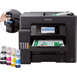 Epson EcoTank ET-5850, Jet d'encre, Impression couleur, 4800 x 1200 DPI, A4, Impression directe, Noir