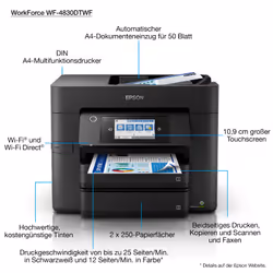 Epson WorkForce Pro WF-4830DTWF - Vue supplémentaire 4