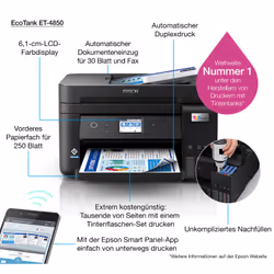 Epson EcoTank ET-4850 Imprimante Multifonction Jet d'Encre Wi-Fi Recto-Verso - Vue supplémentaire 21