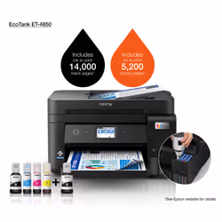 Epson EcoTank ET-4850 Imprimante Multifonction Jet d'Encre Wi-Fi Recto-Verso - Vue supplémentaire 24