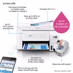 Epson L5296 Jet d'encre A4 5760 x 1440 DPI 33 ppm Wifi - Vue supplémentaire 26