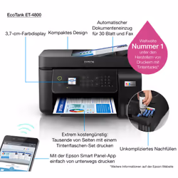 Epson EcoTank ET-4800 Imprimante Multifonction Jet d'Encre Wi-Fi Noir - Vue supplémentaire 18