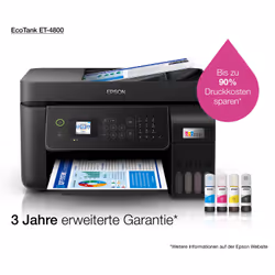 Epson EcoTank ET-4800 Imprimante Multifonction Jet d'Encre Wi-Fi Noir - Vue supplémentaire 22