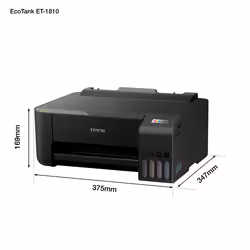 Epson EcoTank ET-1810 Imprimante Jet d'Encre Réservoir Rechargeable Wi-Fi Noir - Vue supplémentaire 11