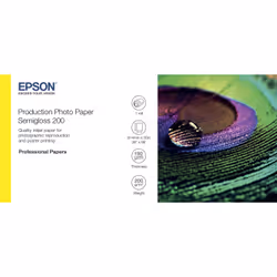 Epson Production Photo Paper Semigloss 200 36" x 30m, Semi brillant, 200 g/m², Jet d'encre, Blanc, Photo, CAD, Production, L* ...