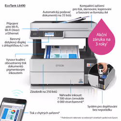 Epson EcoTank L6490 Jet d'encre A4 4800 x 1200 DPI 37 ppm Wifi - Vue supplémentaire 5