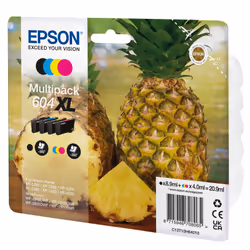 Epson 604XL, Rendement élevé (XL), 8,9 ml, 4 ml, 4 pièce(s), Multi pack