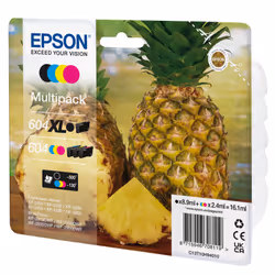 Epson 604XL, Rendement élevé (XL), 8,9 ml, 2,4 ml, 4 pièce(s), Multi pack