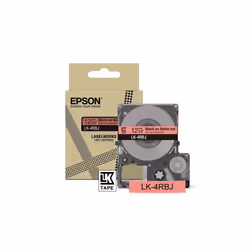 Epson LK-4RBJ, Noir, Rouge, Transfert thermique, Mat, LabelWorks LW-C410, 1,2 cm