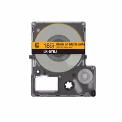 Epson C53S672074, Noir sur jaune, Epson, LabelWorks LW-C410, 1,8 cm