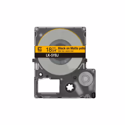 Epson C53S672075, Noir sur jaune, Epson, LabelWorks LW-C410, 1,8 cm