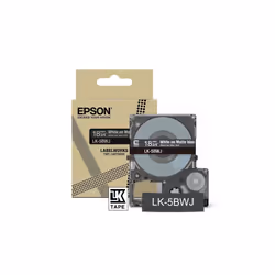 Epson LK-5BWJ, Noir, Blanc, Transfert thermique, Mat, LabelWorks LW-C410, 1,8 cm