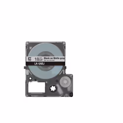 Epson C53S672087 ruban d'étiquette Noir sur gris LK