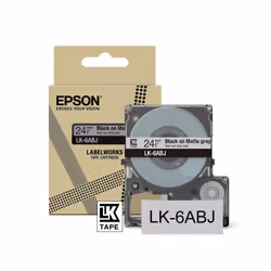Epson C53S672088, Noir sur gris, LK, Noir, Gris, Epson, LabelWorks LW-C610, 2,4 cm