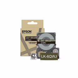 Epson LK-6QWJ, Kaki, Blanc, Transfert thermique, Mat, 2,4 cm