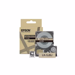 Epson LK-5JBJ, Beige, Noir, Transfert thermique, Mat, LabelWorks LW-C410, 1,8 cm