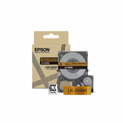 Epson LK-5KBM, Noir, Or, Transfert thermique, LabelWorks LW-C410, 1,8 cm