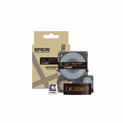 Epson LK-6BKP, Noir, Or, Transfert thermique, 2,4 cm