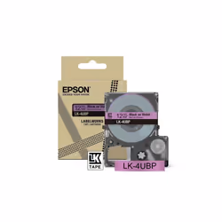 Epson LK-4UBP, Noir, Violet, Transfert thermique, LabelWorks LW-C410, 1,2 cm