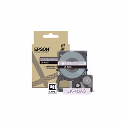 Epson LK-4UAS, Gris, Violet, Transfert thermique, LabelWorks LW-C410, 1,2 cm