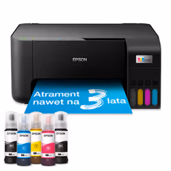 Epson EcoTank L3270, Jet d'encre, Impression couleur, 5760 x 1440 DPI, A4, Impression directe, Noir