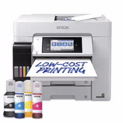 Epson EcoTank Pro ET-5885, Jet d'encre, Impression couleur, 4800 x 2400 DPI, A4, Impression directe, Noir, Blanc