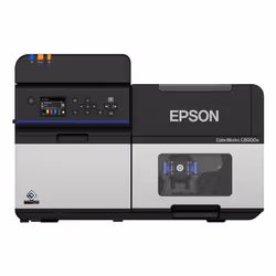 Epson ColorWorks C8000e (MK), Jet d'encre, 600 x 1200 DPI, 300 mm/sec, Avec fil &sans fil, Noir, Gris