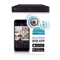 Eminent EM6304 Enregistreur vidéo sur réseau Noir