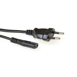 ACT 230V connection cable Euro male - C7 female 1.5 m Noir 1,5 m