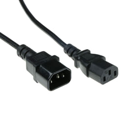 ACT C13 - C14, 5m Noir Coupleur C13 Coupleur C14