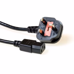 ACT AK5060, 2,5 m, Prise d'alimentation type G, Coupleur C13, 230 V, 10 A