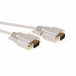 ACT AK2185, Ivoire, Beige, 1,8 m, D-sub 9-pin, D-sub 9-pin, Mâle, Mâle