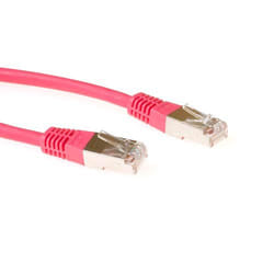 ACT Patchcord SSTP Category 6 PIMF, Red 0.50M câble de réseau Rouge 0,5 m