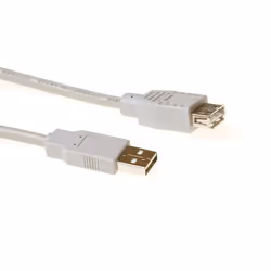 ACT SB2200, 1,8 m, USB A, USB A, USB 2.0, 480 Mbit/s, Ivoire