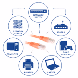 ACT IB1502 câble de réseau Orange 2 m Cat6