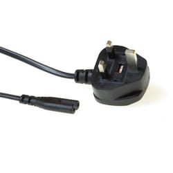 ACT AK5070 câble électrique Noir 1,8 m Prise d'alimentation type G Coupleur C7