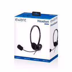 Ewent EW3563 écouteur/Casque Avec fil Arceau Noir - Vue supplémentaire 4