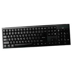 Ewent EW3108 clavier Bureau USB + PS/2 Italien Noir